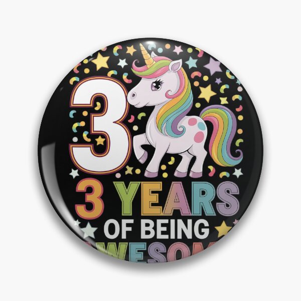Item preview, 3 Years Old Unicorn Flossing 3rd Birthday Girl Unicorn  designed and sold by HuValverdeArt.