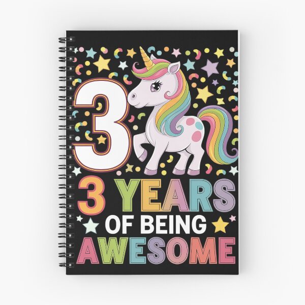Item preview, 3 Years Old Unicorn Flossing 3rd Birthday Girl Unicorn  designed and sold by HuValverdeArt.