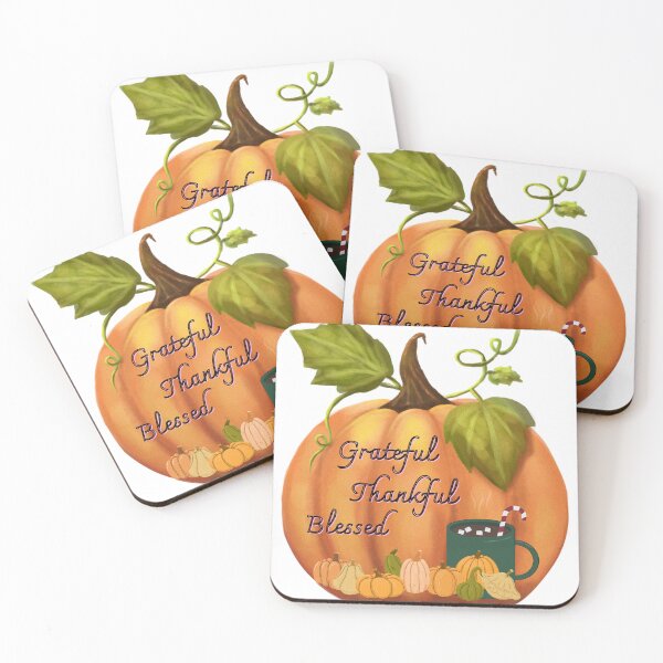 Item preview, Cozy Pumpkin and Cocoa Thanksgiving Art  designed and sold by GreenPeony.