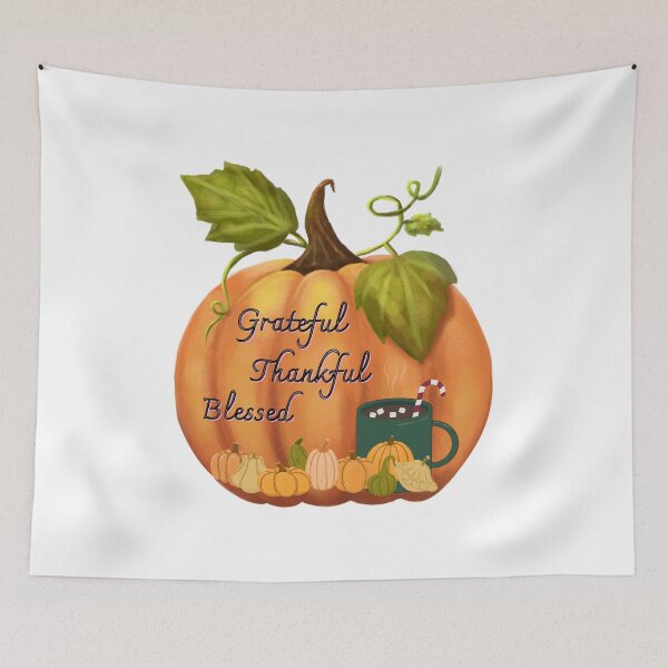 Item preview, Cozy Pumpkin and Cocoa Thanksgiving Art  designed and sold by GreenPeony.