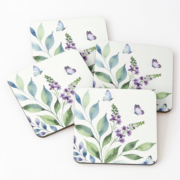 Item preview, Butterflies and plants designed and sold by Design4uStudio.