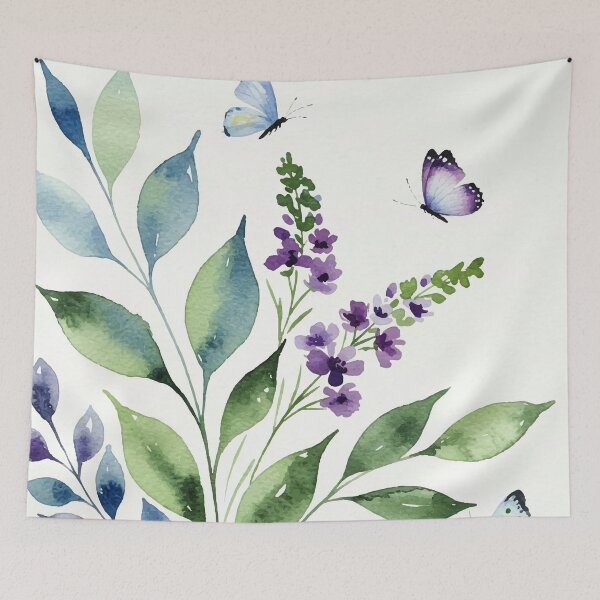 Item preview, Butterflies and plants designed and sold by Design4uStudio.