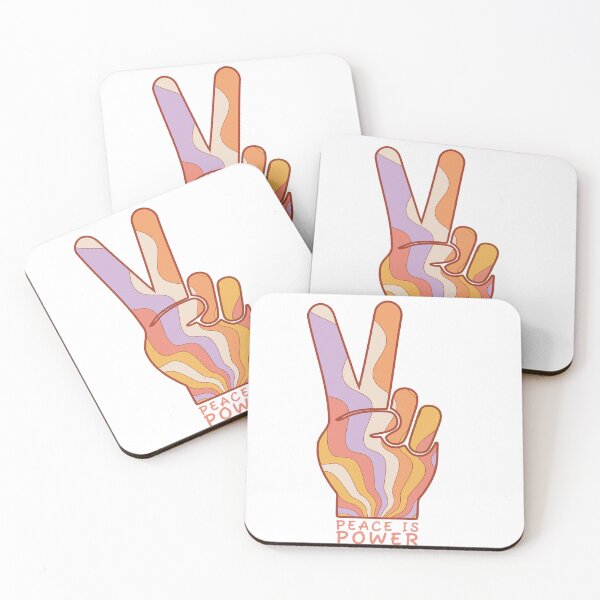 Item preview, Peace Is Power — Groovy Retro Peace Hand designed and sold by LauraPritchard.