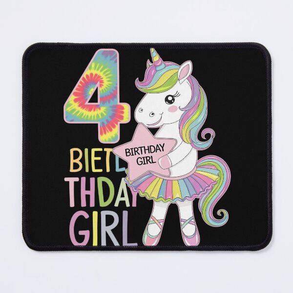Item preview, 4 Year Old Gifts Unicorn Flossing 4th Birthday Girl Party designed and sold by HuValverdeArt.