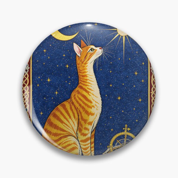 Item preview, Orange Tabby Cat Astrolabe Medieval Art designed and sold by PictorialWhimsy.