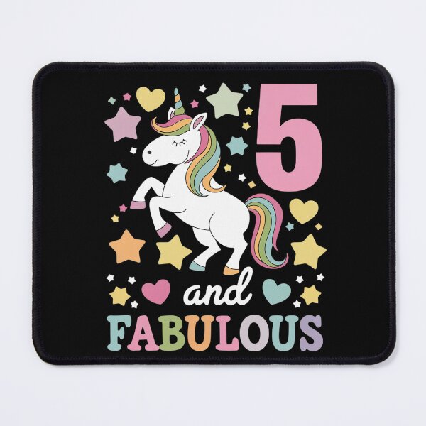 Item preview, 5 and Fabulous Unicorn 5th Birthday Unicorn designed and sold by GGrizeldaRivas.