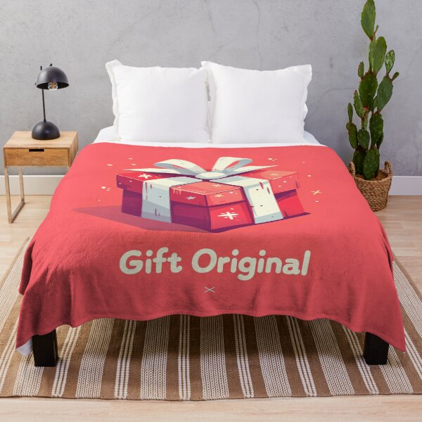 Item preview, Minimal Gift Box Icon – Modern “Gift Original” Typography Design designed and sold by Windy-market.