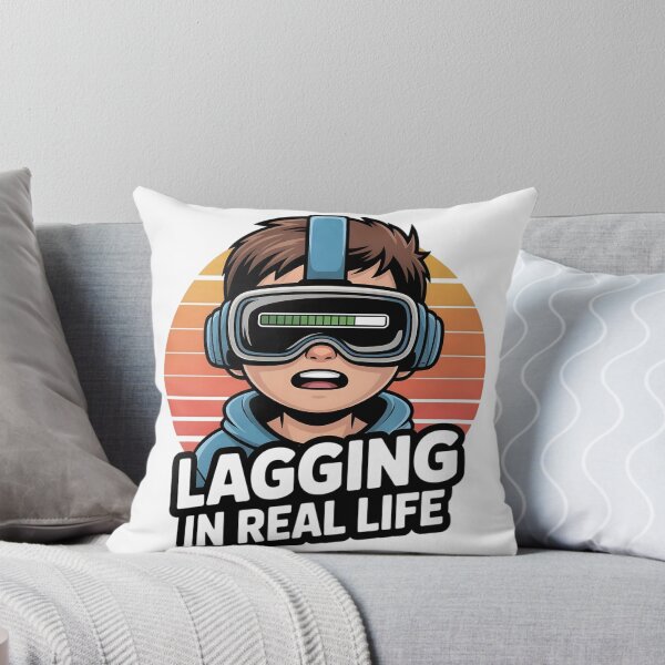 Item preview, Lagging in Real Life – Funny Gamer Meme designed and sold by ShirtHatch.