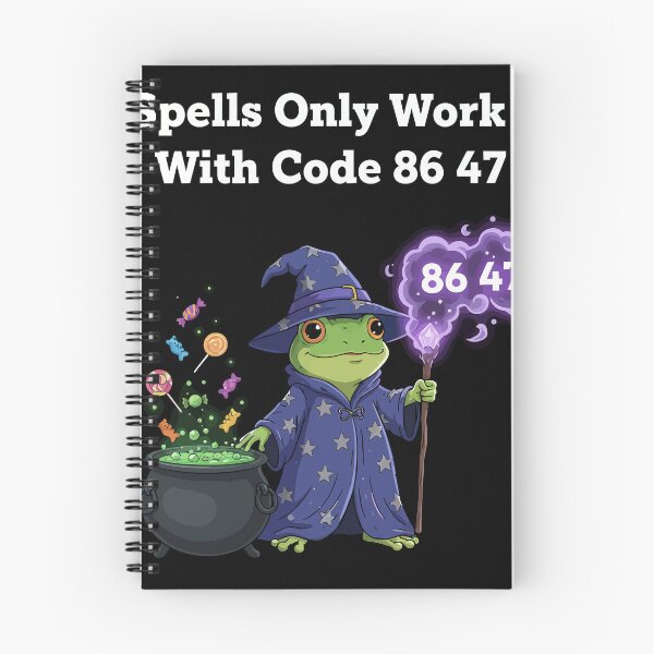 Item preview, Wizard Frog Cauldron Spells Code Graphic designed and sold by BANKACEM.STORE.