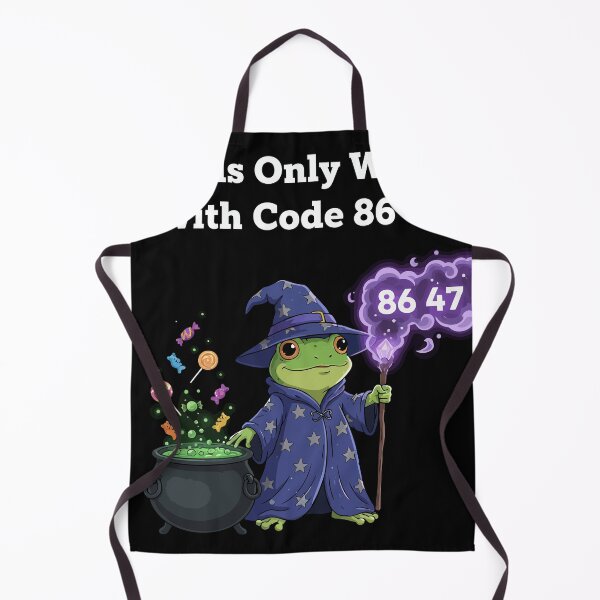 Item preview, Wizard Frog Cauldron Spells Code Graphic designed and sold by BANKACEM.STORE.