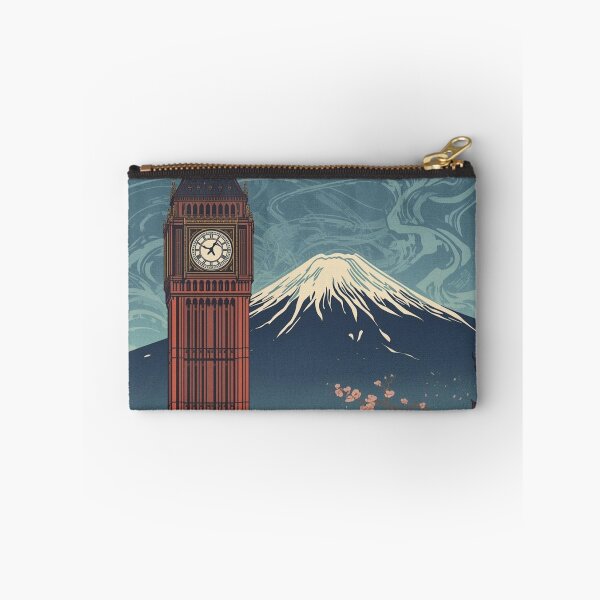Item preview, Big Ben and Mount Fuji – Japanese Ukiyo-e Woodblock Cityscape designed and sold by Vandy Fullam.
