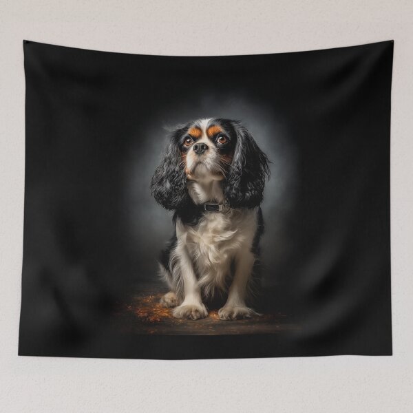 Item preview, Cavalier King Charles Spaniel Portrait designed and sold by PetsArt.
