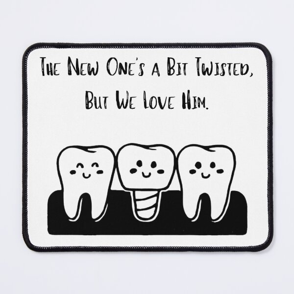 Item preview, Twisted New Tooth - Funny Dental Implant Design designed and sold by adicreate.