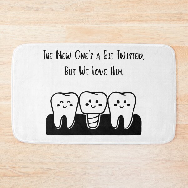 Item preview, Twisted New Tooth - Funny Dental Implant Design designed and sold by adicreate.