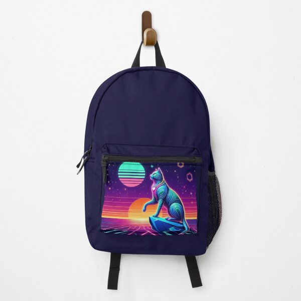 Item preview, neon cosmic cat designed and sold by Dogandesighn.