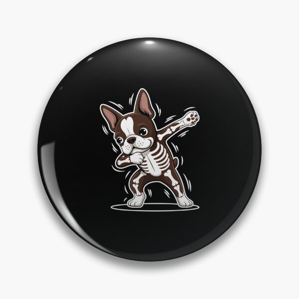 Item preview, Dabbing Boston Terrier Half Skeleton Halloween Owner Lover designed and sold by JulienAureo.