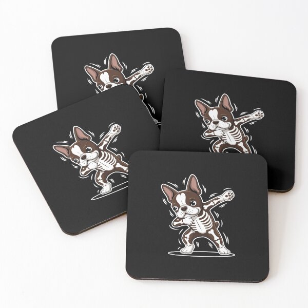Item preview, Dabbing Boston Terrier Half Skeleton Halloween Owner Lover designed and sold by JulienAureo.