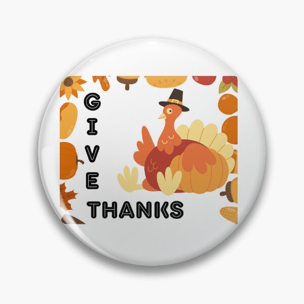 Item preview, Pilgrim Hat Turkey – Thanksgiving Give Thanks designed and sold by GreenPeony.