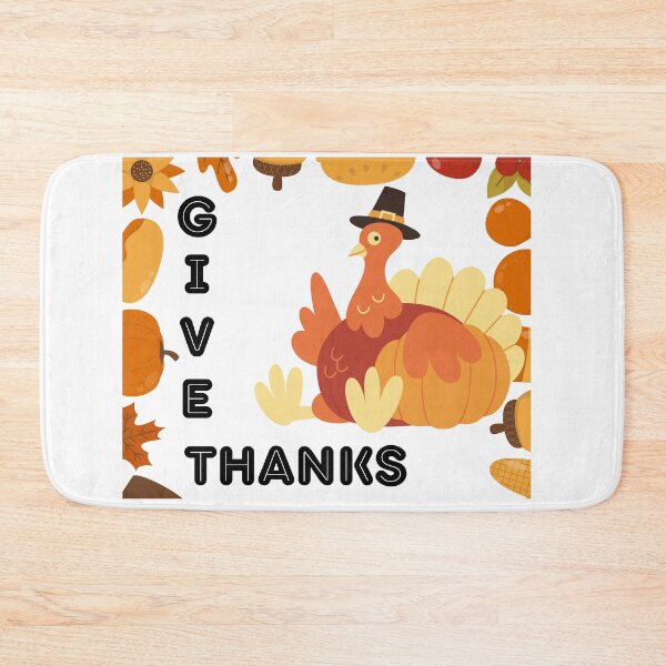 Item preview, Pilgrim Hat Turkey – Thanksgiving Give Thanks designed and sold by GreenPeony.
