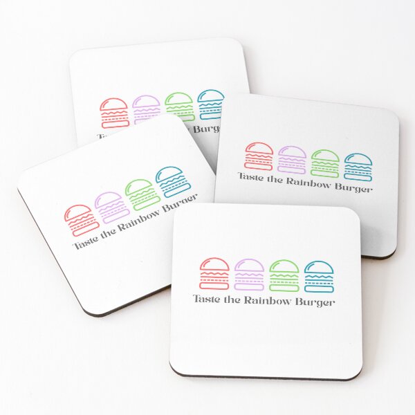Item preview, Rainbow Burger Lineup designed and sold by Food&Travel.