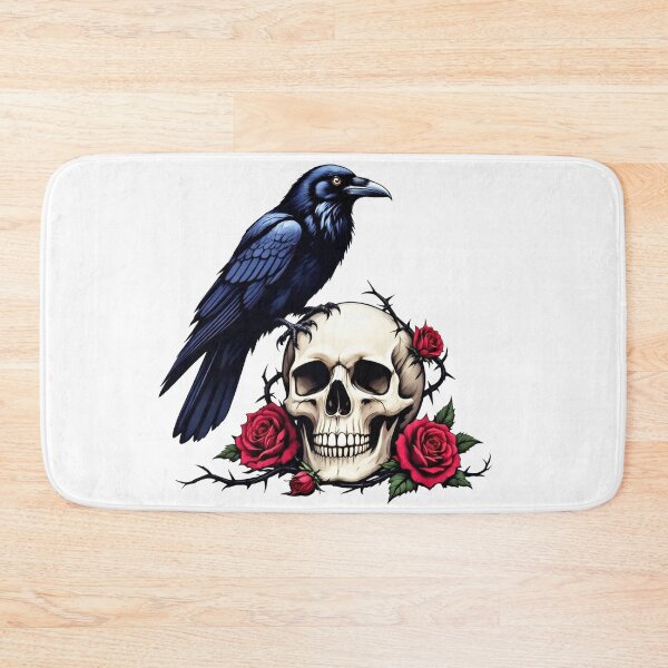 Item preview, Crow Skull Roses And Thorns designed and sold by J-CCreations.