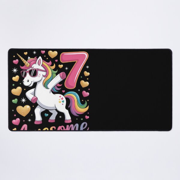 Item preview, 7 Years Old Unicorn Flossing 7th Birthday Girl Unicorn Party designed and sold by GGrizeldaRivas.