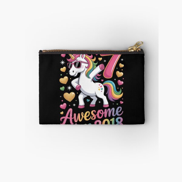Item preview, 7 Years Old Unicorn Flossing 7th Birthday Girl Unicorn Party  designed and sold by GGrizeldaRivas.