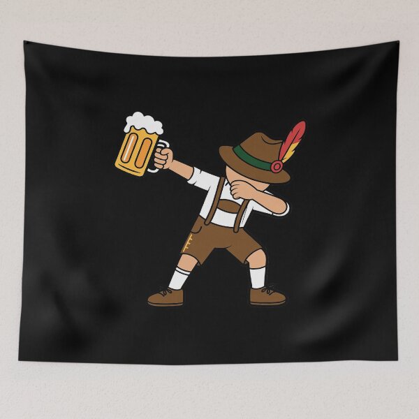 Item preview, Dabbing German Clothes Oktoberfest Lederhosen Men Cheers Beer designed and sold by JulienAureo.