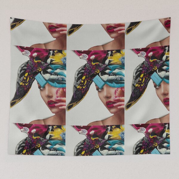 Item preview, A vibrant headscarf with various patterns. designed and sold by veraD58.