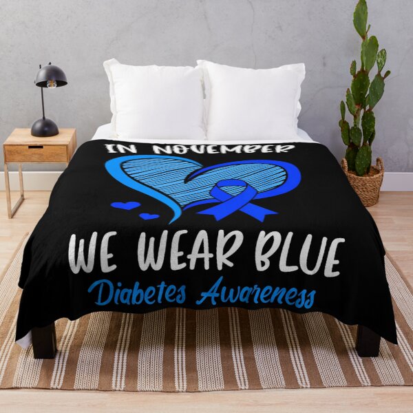 Item preview, Month Bow Blue Vintage Support Style November Quote designed and sold by Williammarger.
