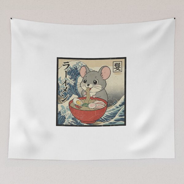 Item preview, Zippy the Mouse Enjoying Japanese Ramen designed and sold by Zippy Creation.