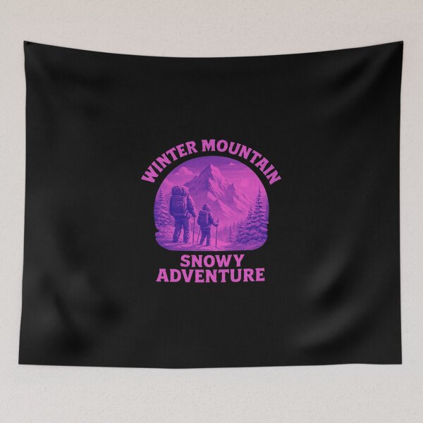 Item preview, A fabulously snowy adventure through the winter mountains designed and sold by e-camelleone.