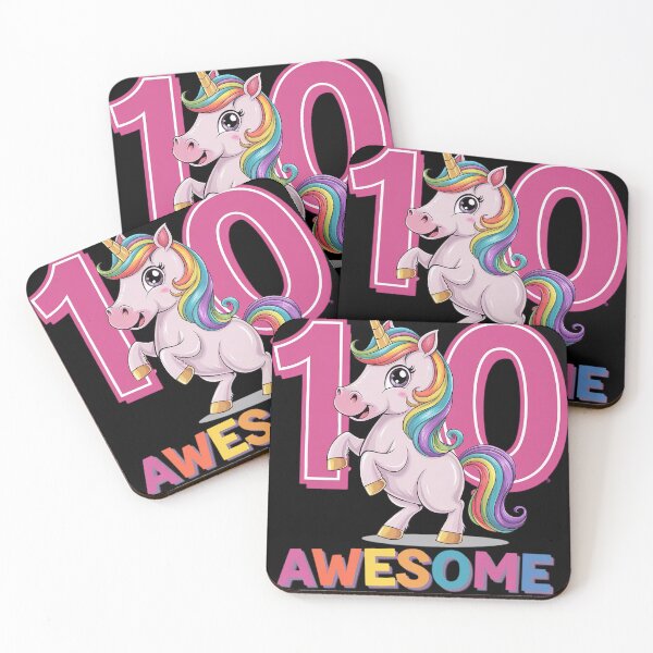 Item preview, 10 Years Old Unicorn Flossing 10th Birthday Girl  designed and sold by GGrizeldaRivas.