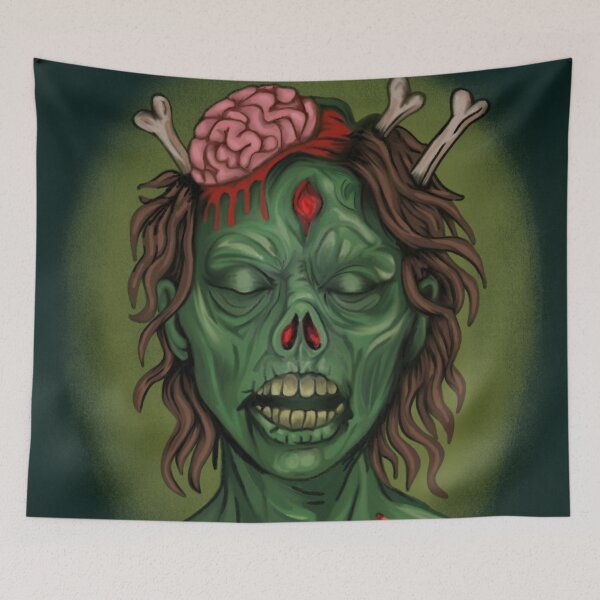 Item preview, Decay of Serenity – Gothic Zombie Portrait horror goth art designed and sold by DzurDesigns .