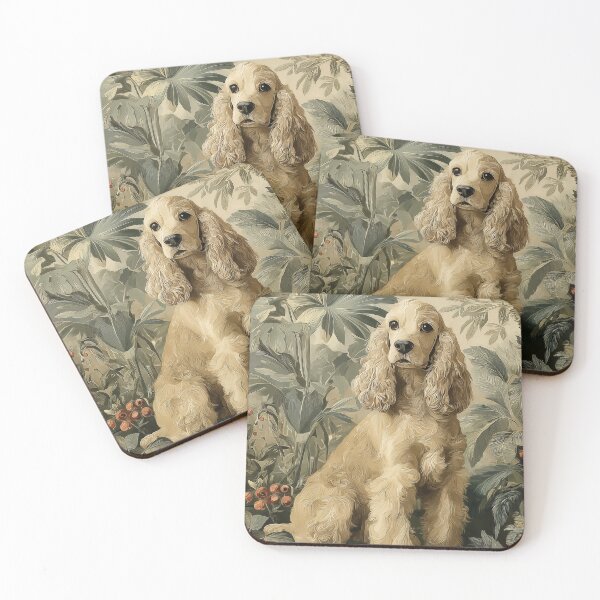 Item preview, Cocker Spaniel in Tropical Setting designed and sold by PetsArt.