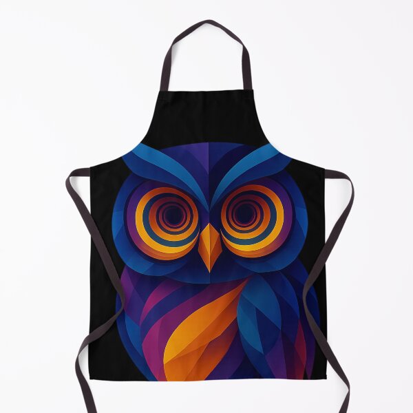 Item preview, The Mystic Guardian of Infinite Vision | Unique Colorful Hypnotic Owlic Cubism Inspired Geometric Owl Art Design designed and sold by Owlic.artwear.