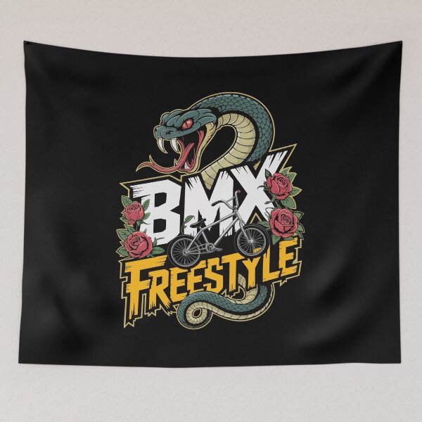 Item preview, Ferocious Snake Wrapped Around Graffiti BMX Freestyle Design designed and sold by Tong4130.