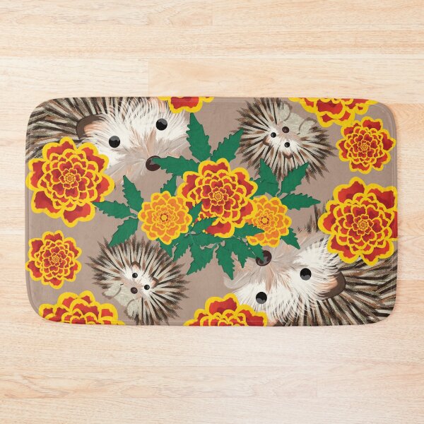 Item preview, Hedgehogs & Marigolds Nougat designed and sold by simplymslori.