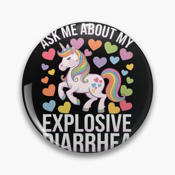 Item preview, Ask Me About My Explosive Diarrhea Unicorn  designed and sold by GGrizeldaRivas.