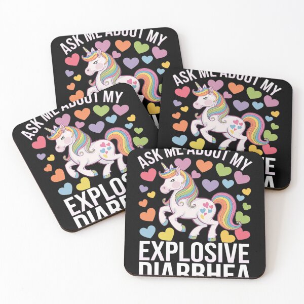 Item preview, Ask Me About My Explosive Diarrhea Unicorn  designed and sold by GGrizeldaRivas.
