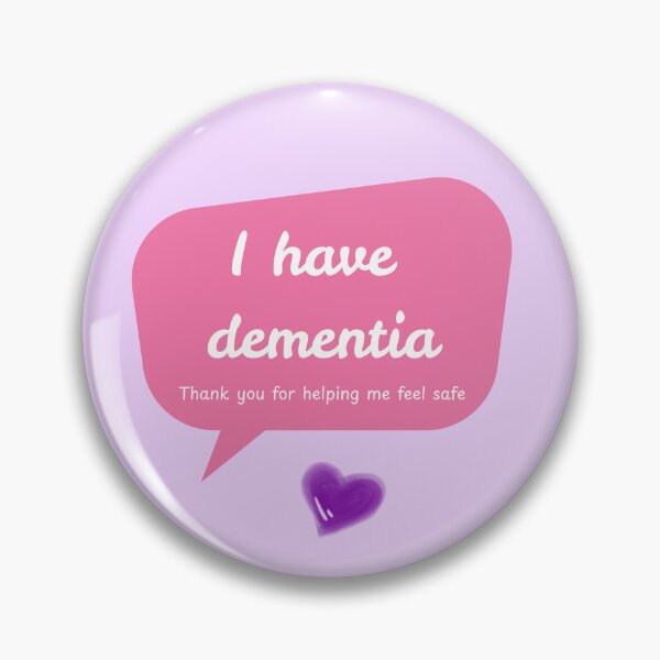Item preview, “I Have Dementia –Thank you for helping me feel safe” Wearable Alert Dementia Support designed and sold by The Awareness Project.
