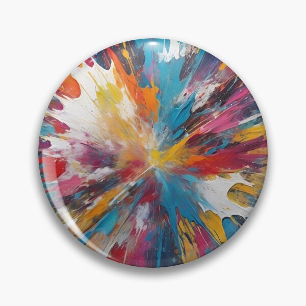 Item preview, Abstract vibrant colorful artistic oil painting home decor designed and sold by denakh.
