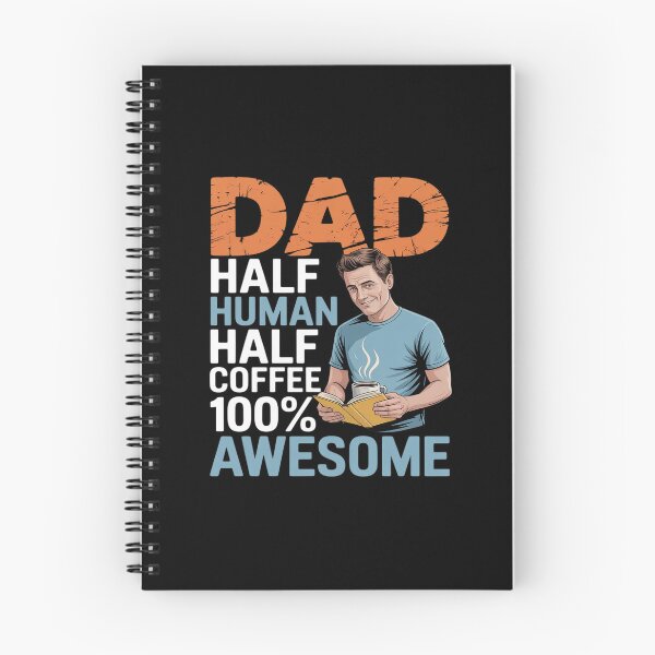 Item preview, Dad Half Coffee Half Human 100% Awesome Drinker Fathers designed and sold by JulienAureo.