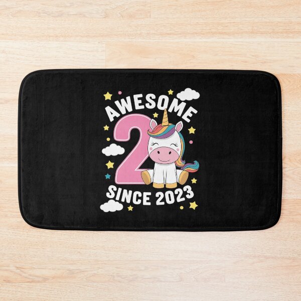 Item preview, Awesome 2 Since 2023 Unicorn 2th Birthday Party Girls Outfit designed and sold by GGrizeldaRivas.