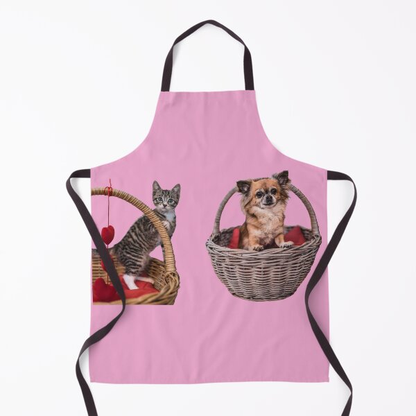 Item preview, Cute cat and dog in basket by elbvue designed and sold by elbvue.