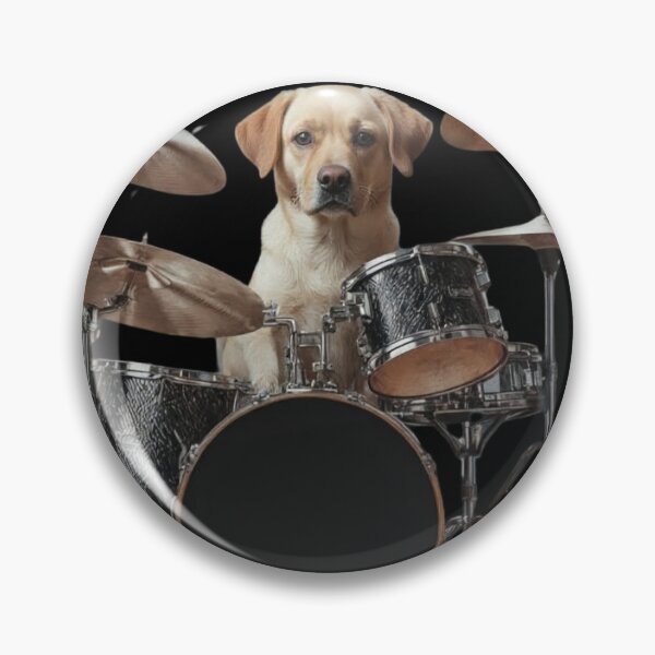 Item preview, Labrador drummer designed and sold by Natsey.