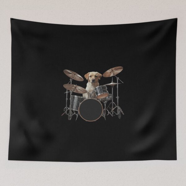 Item preview, Labrador drummer designed and sold by Natsey.