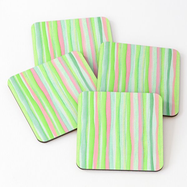 Item preview, Thin Watercolor Stripes Light Green designed and sold by Alex  Blud.