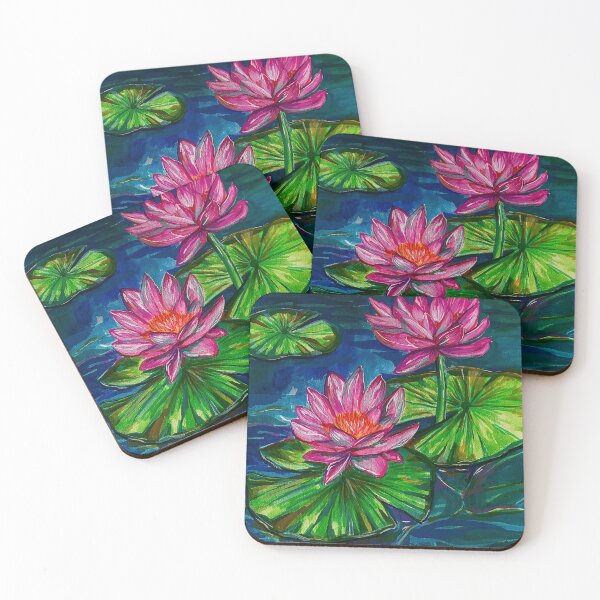 Item preview, Glowing Water Lilies designed and sold by Erinmaclind.