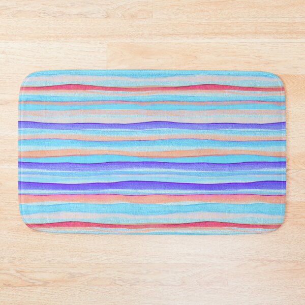 Item preview, Thin Watercolor Stripes Blue Horizontal designed and sold by Alex  Blud.